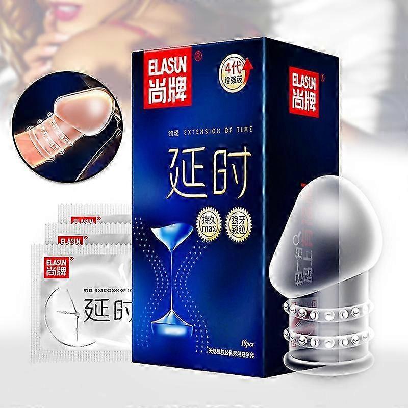 10PCS Male's Latex Condoms with 3D Large Particles Reusable Extra Lubricated Adults Contraception Supplies New
