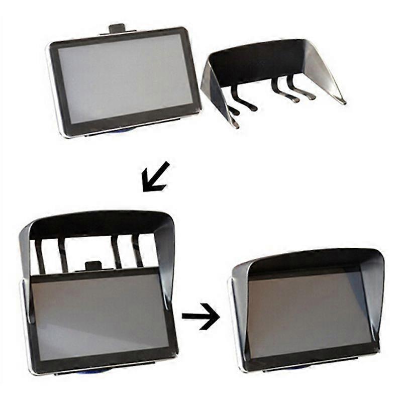 New 1 PC Black GPS Sunshade Visor For Navigator 7 Inch Car GPS Professional Sun Shade Anti Reflective GPS Screen Visor Hood