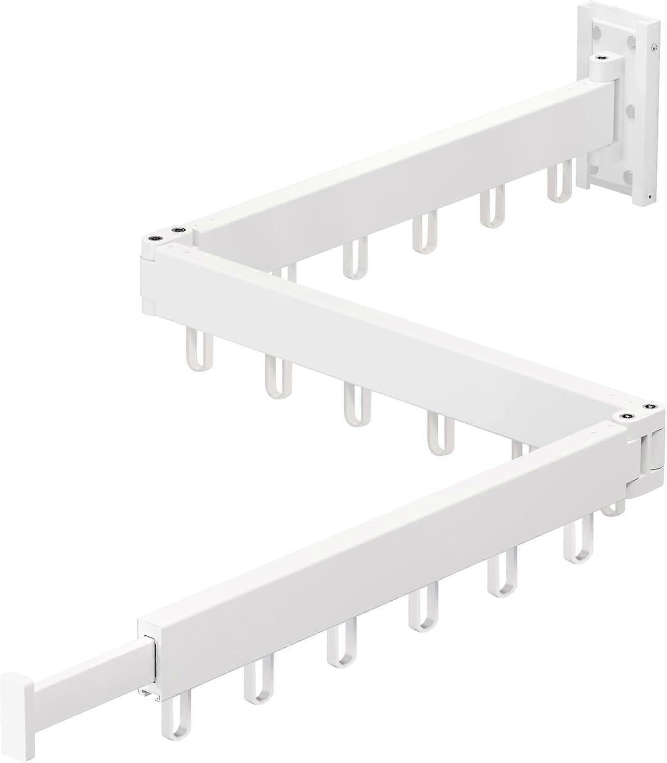 Wall Mounted Clothes Drying Rack, Retractable Space Saver Design for Laundry