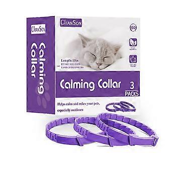 3Pack Calming Collar for Cat Safety Dog Pheromone Calming Collar Reduce Pet Anxiety Relax StressAppease Silicone Collar
