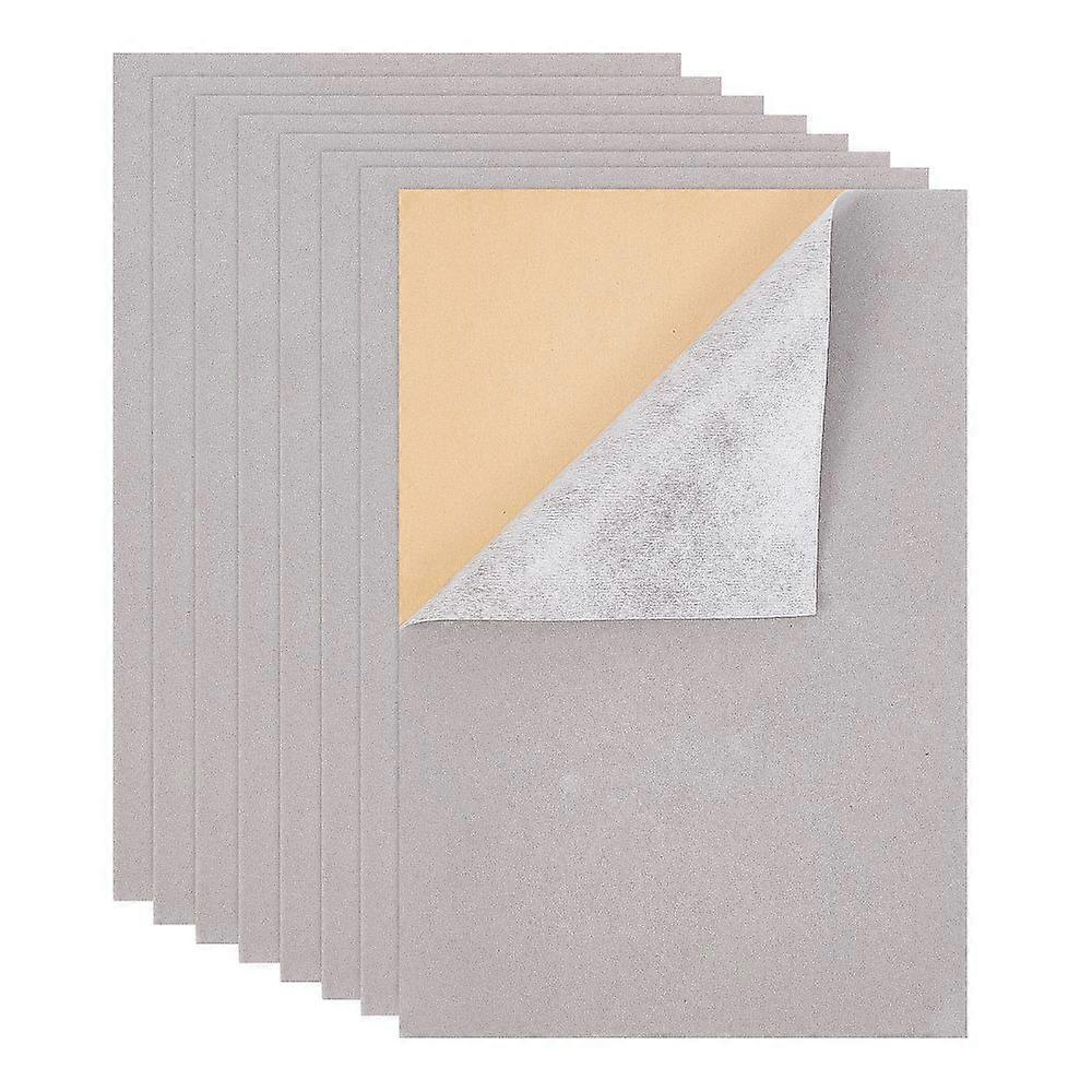 1Set Jewelry Flocking Cloth Polyester Self-adhesive Fabric Rectangle Light Grey 29.5x20x0.07cm 20pcs/set