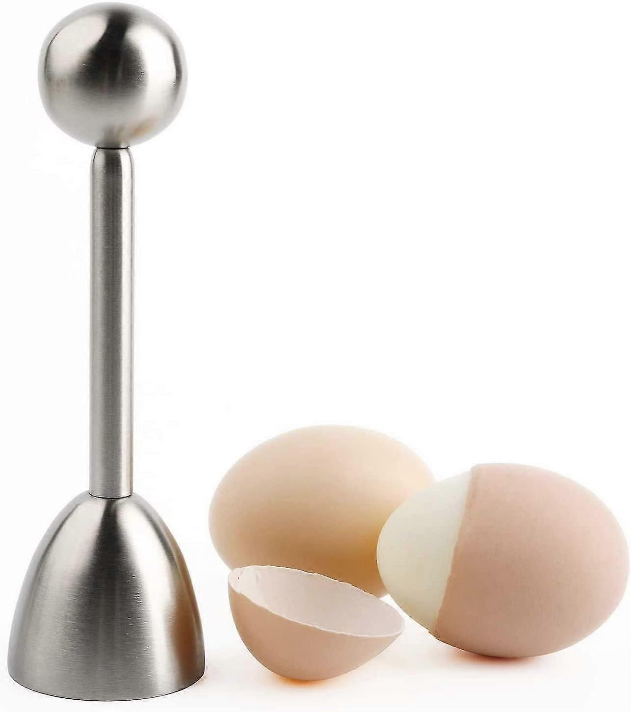 Egg Cutter Stainless Steel Egg Cutter For Soft Hard Boiled Egg Craers Eggshell Separator Remover