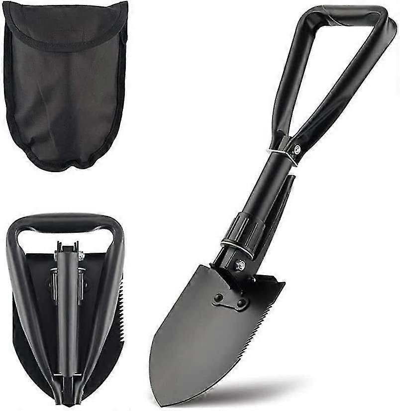 58.5cm Multi-Function Shovel,Large Folding,Camping Shovel,Black