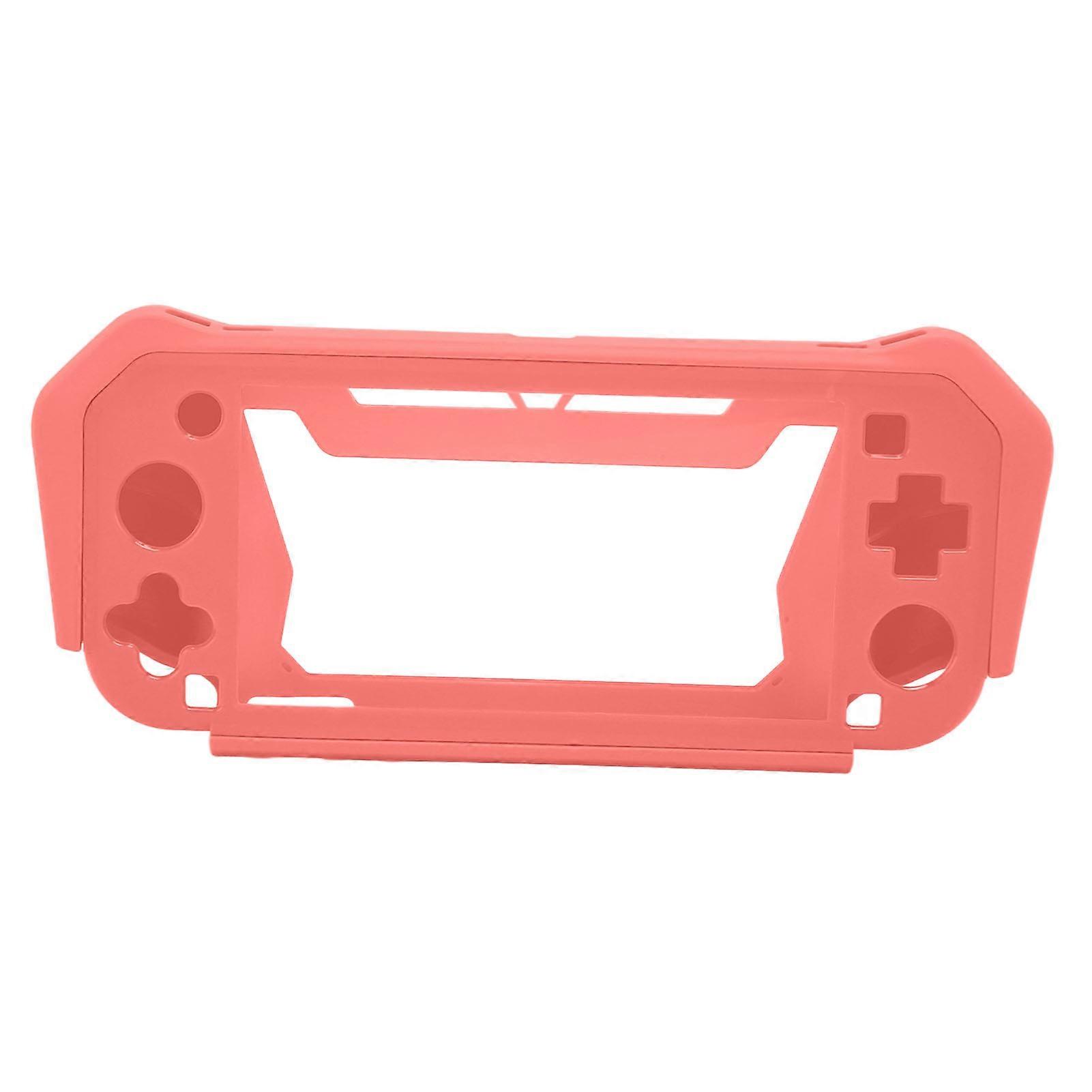 Game Console Protective Case Professional Shock Absorption Scratch Resistance Soft TPU Cover for Switch Lite Pink
