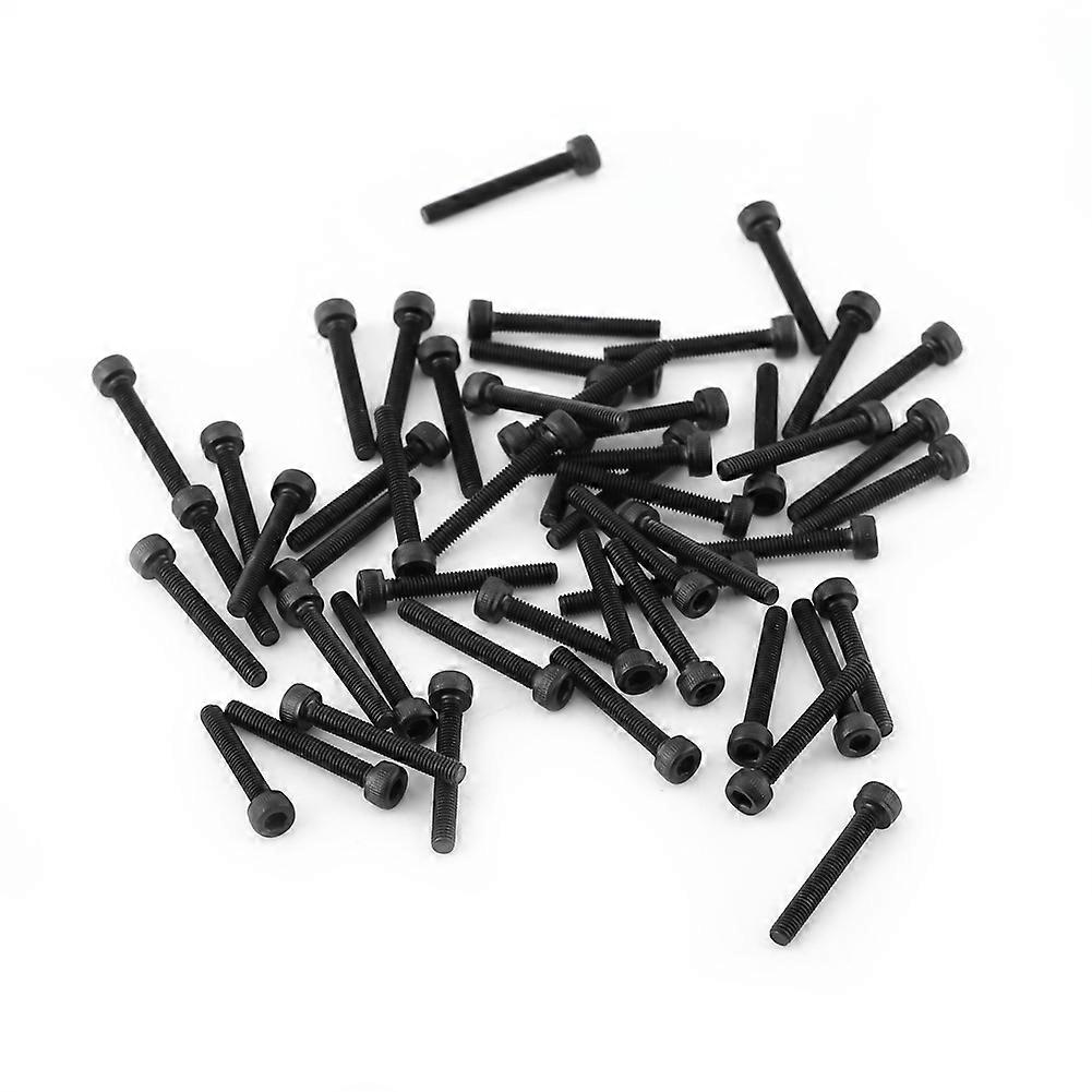 M3 Black Hex Socket Cap Head Screw Bolt Set (M3*22mm,Fully Threaded,50pcs)