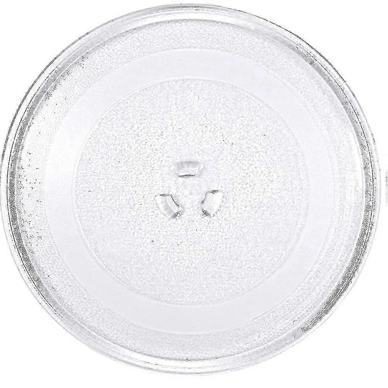 Plato giratorio para horno microondas, vidrio, 25,5 cm, transparente