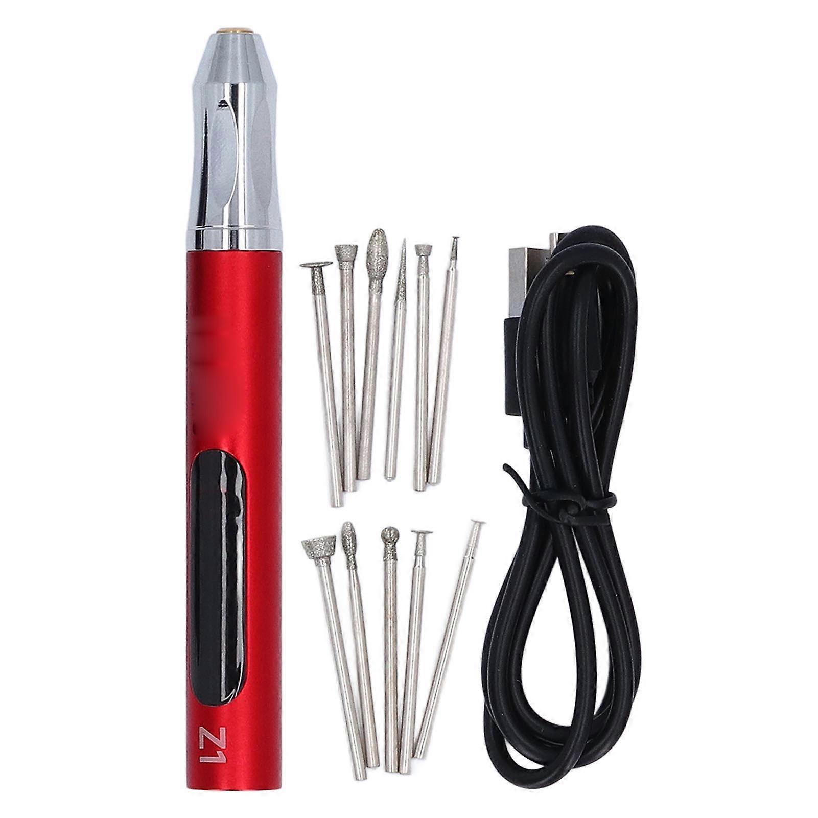 Electric Engraving Pen USB Charging 3 Level Stepless Adjustment Grinding Rotary Tool for Polishing