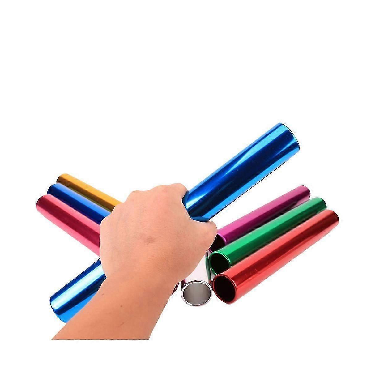 8個のアルミ製リレーバトンスポーツフィールドレースバトン陸上競技、ジム、ランニングに適したバトン