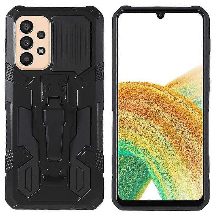 MechWarrior Project Compatible For Samsung Galaxy A33 5G Well-protected Anti-fall Built-in Metal Sheet Hybrid Hard PC Soft TPU Cas