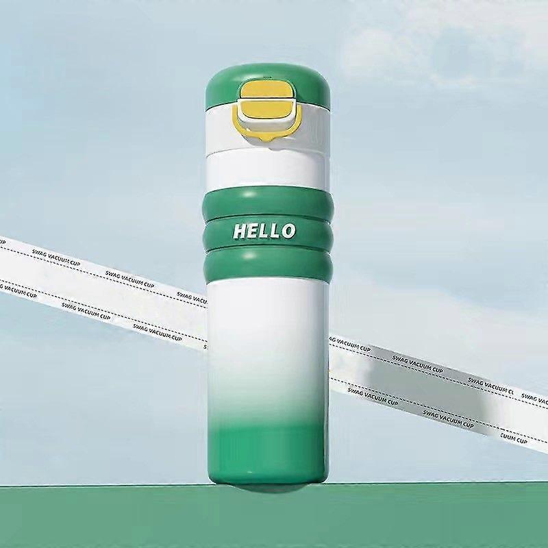 17oz Insulated Water Bottle,316 Stainless Steel Water Bottles,Double-Wall Thermos Water Bottle-Green