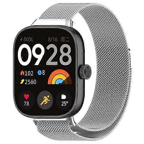For Redmi Watch 4 Milan Magnetic Steel Mesh Watch Band