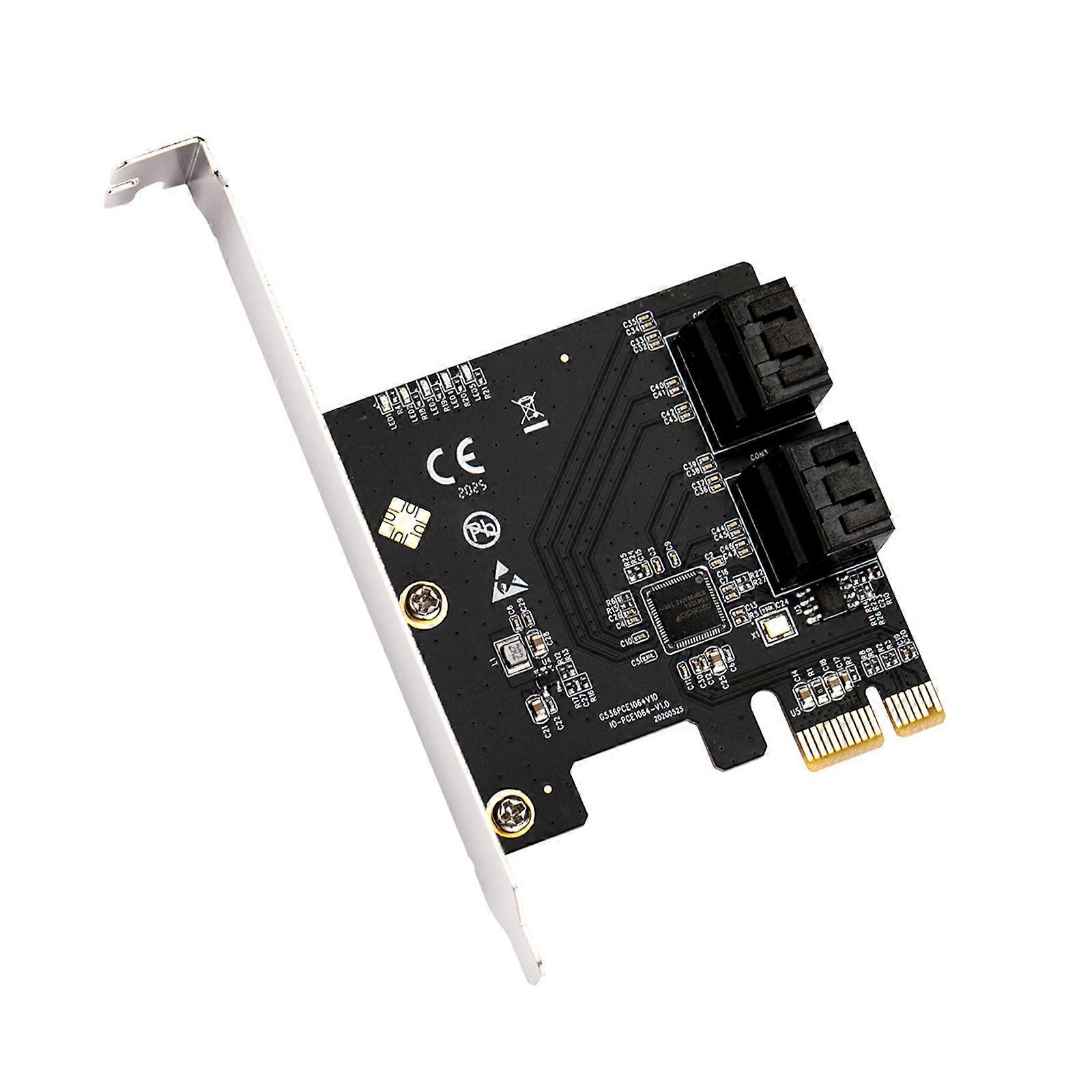 PCIE 1X स्लॉट के लिए SATAIII कंट्रोलर कार्ड, 4 पोर्ट 6Gbps PCIE 1X से SATA3.0 विन उपयोगकर्ताओं के लिए आसान इंस्टॉल
