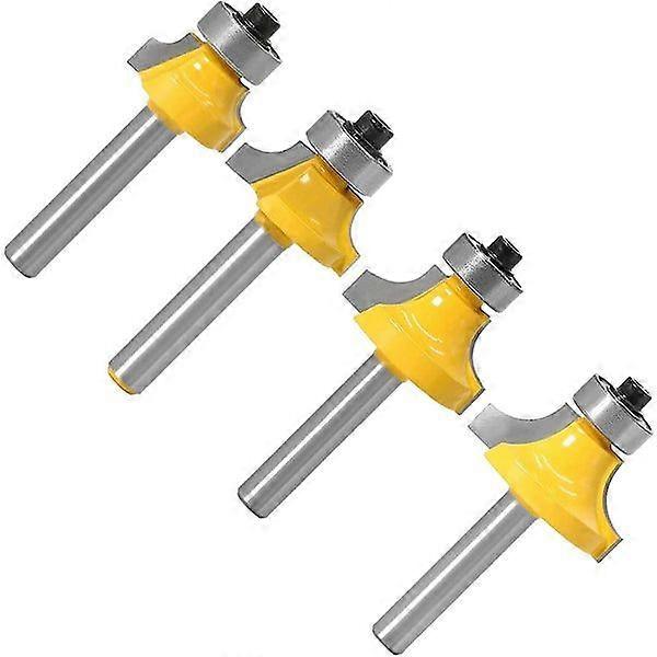 High-Quality Router Bits with Teflon Coating, 1/4" Shank, Various Sizes for Woodworking Projects