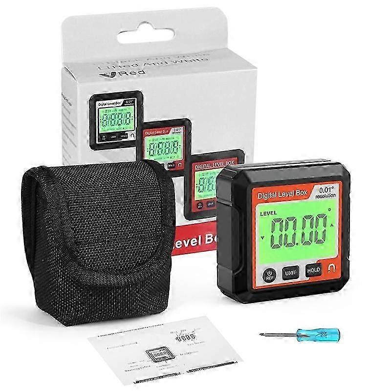 Digital Electronic Level Digital Angle Fnder 90Magnetic Inclinometer Protractor Precision Level Box