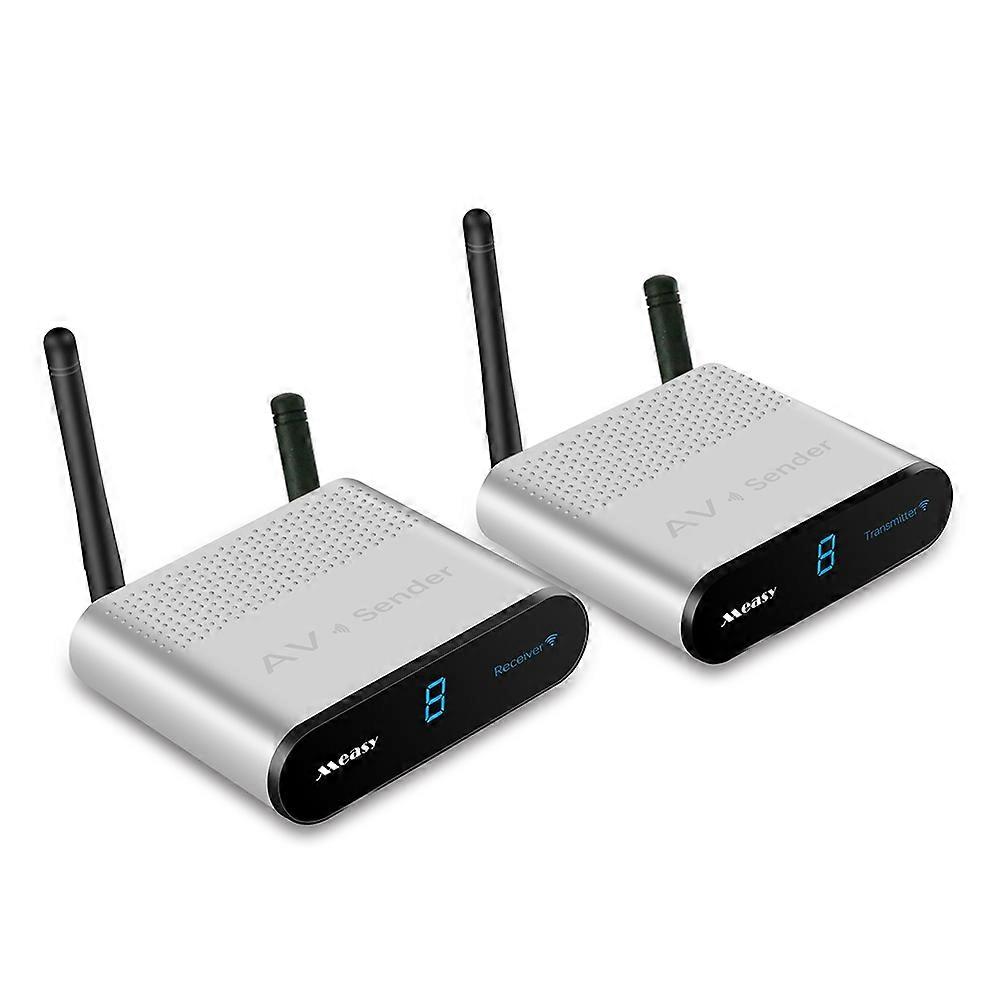Measy AV230-2 2.4GHz Set-top Box Wireless Audio / Video Transmitter + 2 Receiver, Transmission Distance: 300m, UK Plug