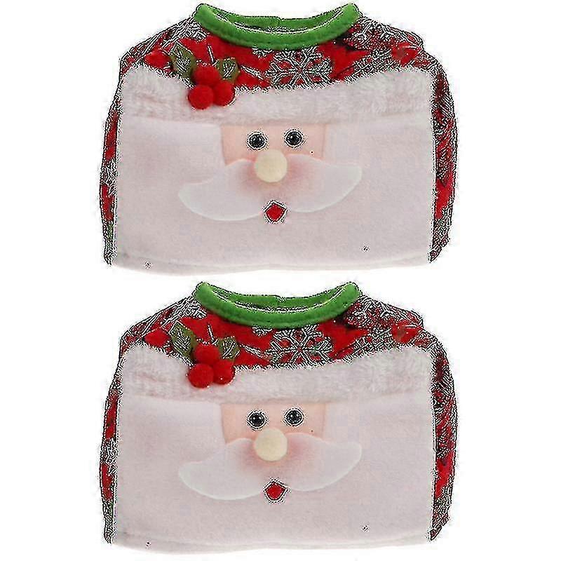 2PCS Christmas Themed Tissue Boxes for Desktop Decor Perfect for Household Use