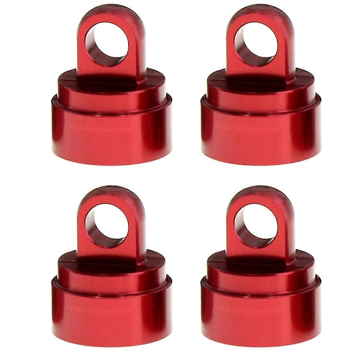 4PCS Machined Alloy Shock Caps for Slash 2WD 4WD,Red