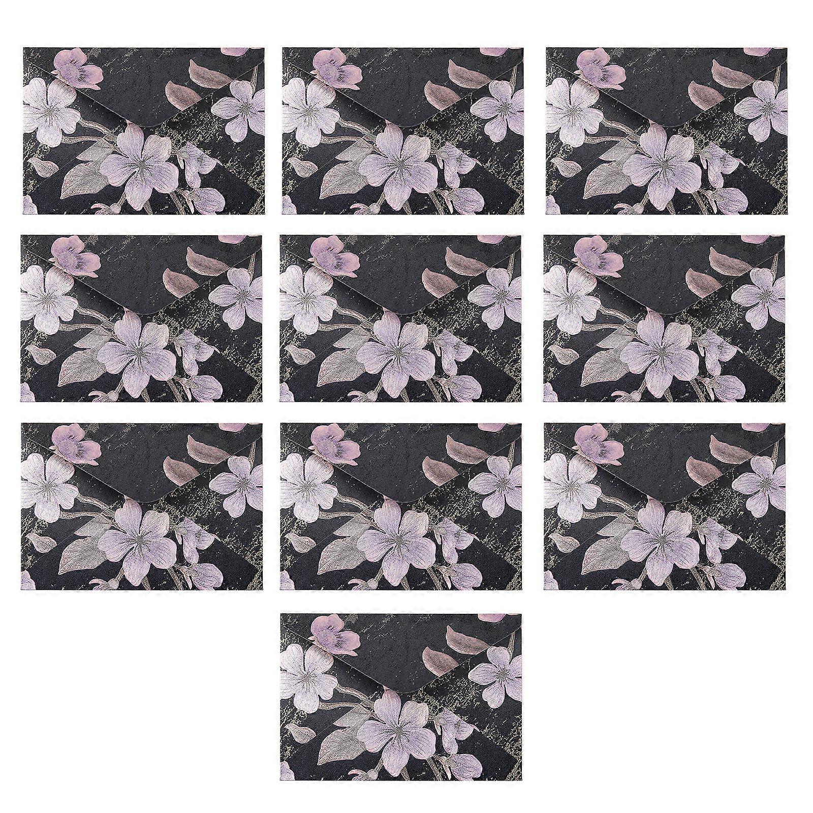 10 stk blomsterkonvolutter 6x4 tommer for bryllup valentinskort og utsendelse 6x4 tommers vendende konvolutter invitasjonskonvolutter