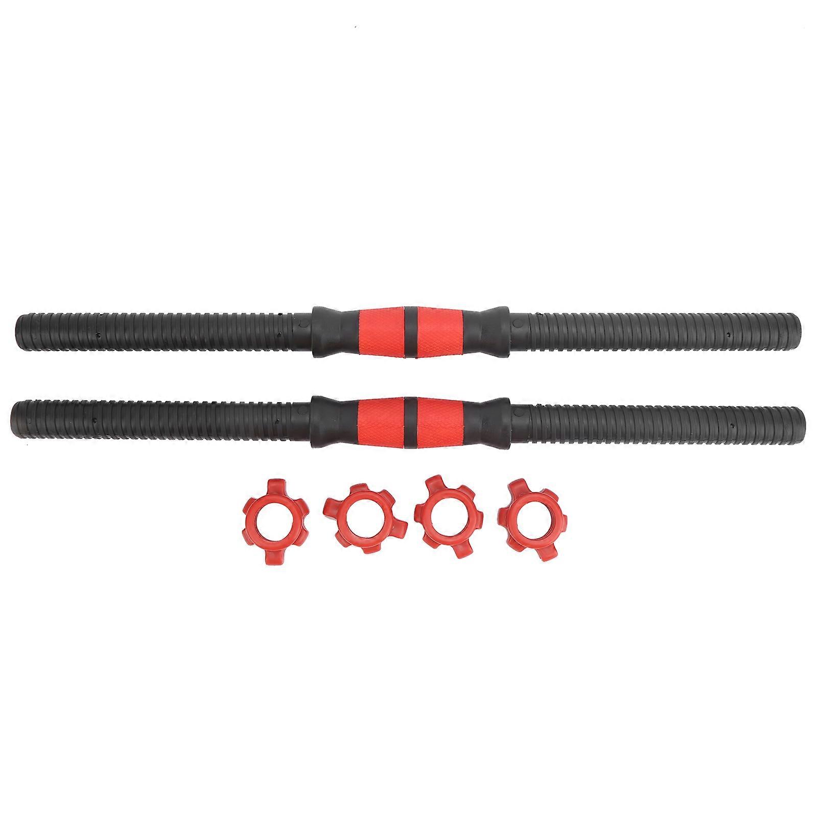 50cm Dumbbell Bars Weight Lifting Dumbbell Handles with 4Pcs Nuts Fitness Equipment