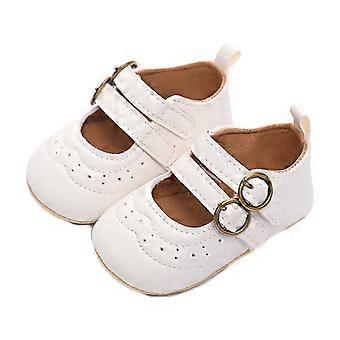 Baby Jungen Mädchen Schuhe Rutschfeste Sohle PU Leder Säugling Erste Wanderschuhe Kleinkind Prinzessin Schuhe Neugeborene Dusche Geschenk Weiß