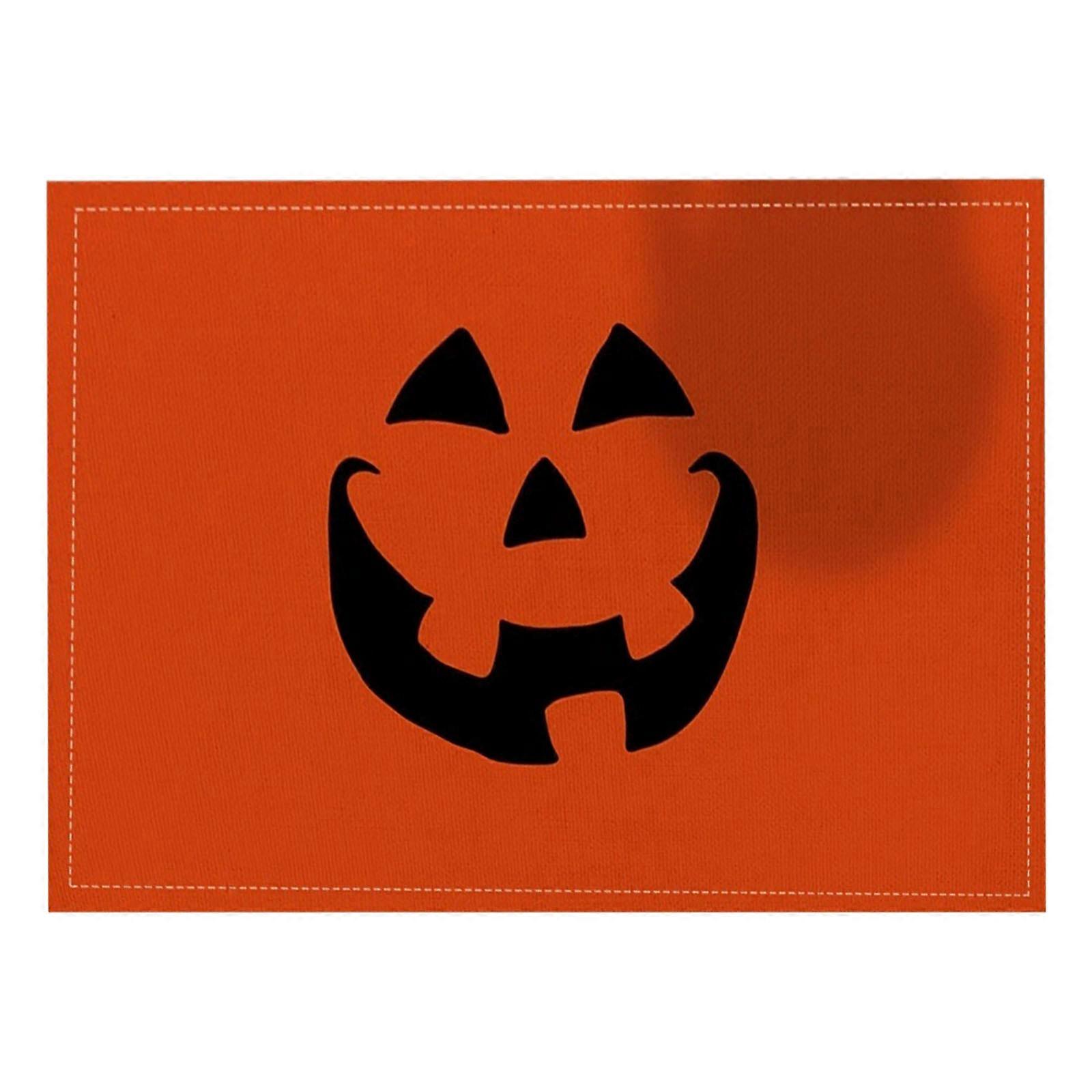 Halloween Placemats Dining Table Coffee Table Party Decorations Table Mats Heat Insulating Mats Digital Printing Linen Tablecloths FFF