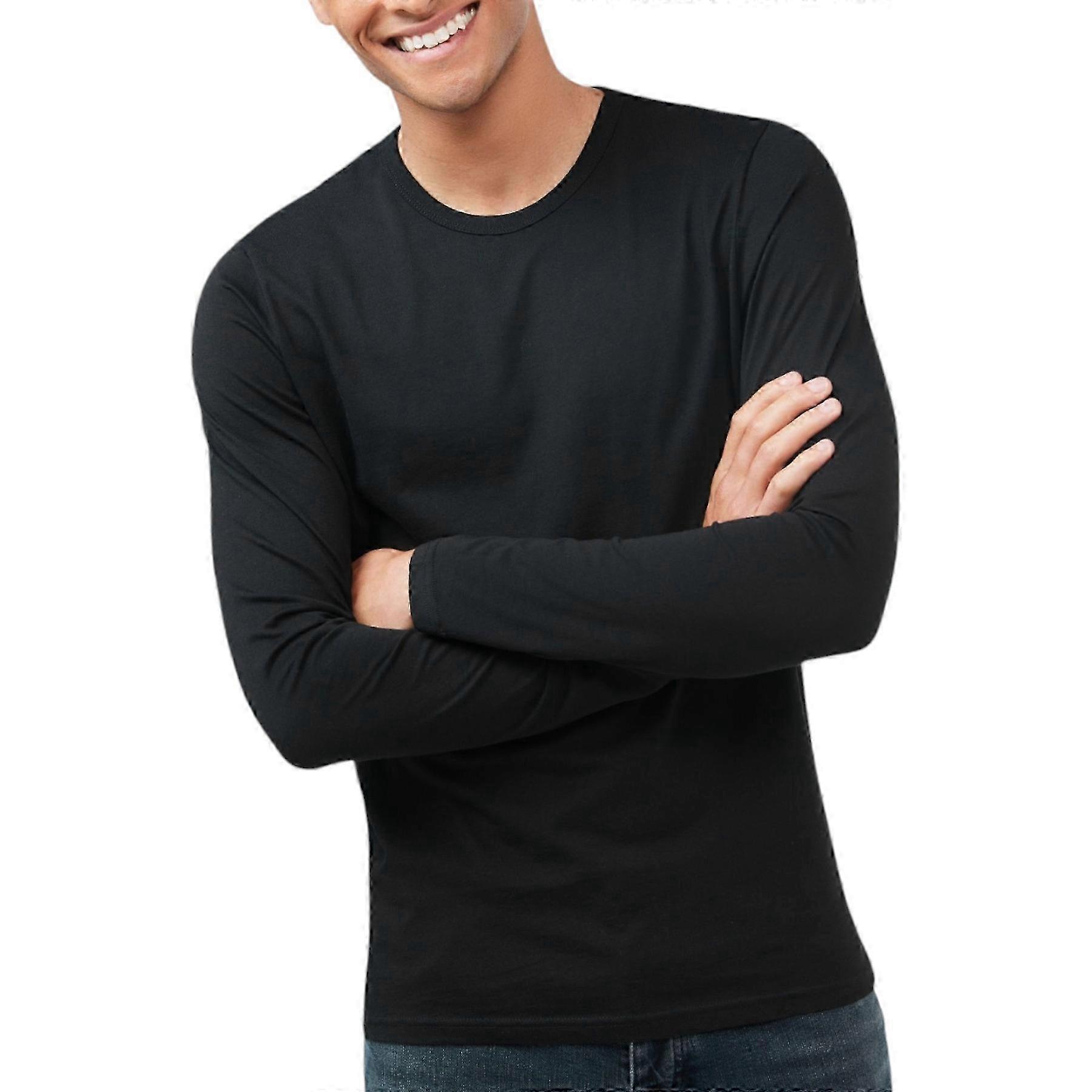 Men's Slim Fit Long Sleeve Cotton T-Shirt Basic
