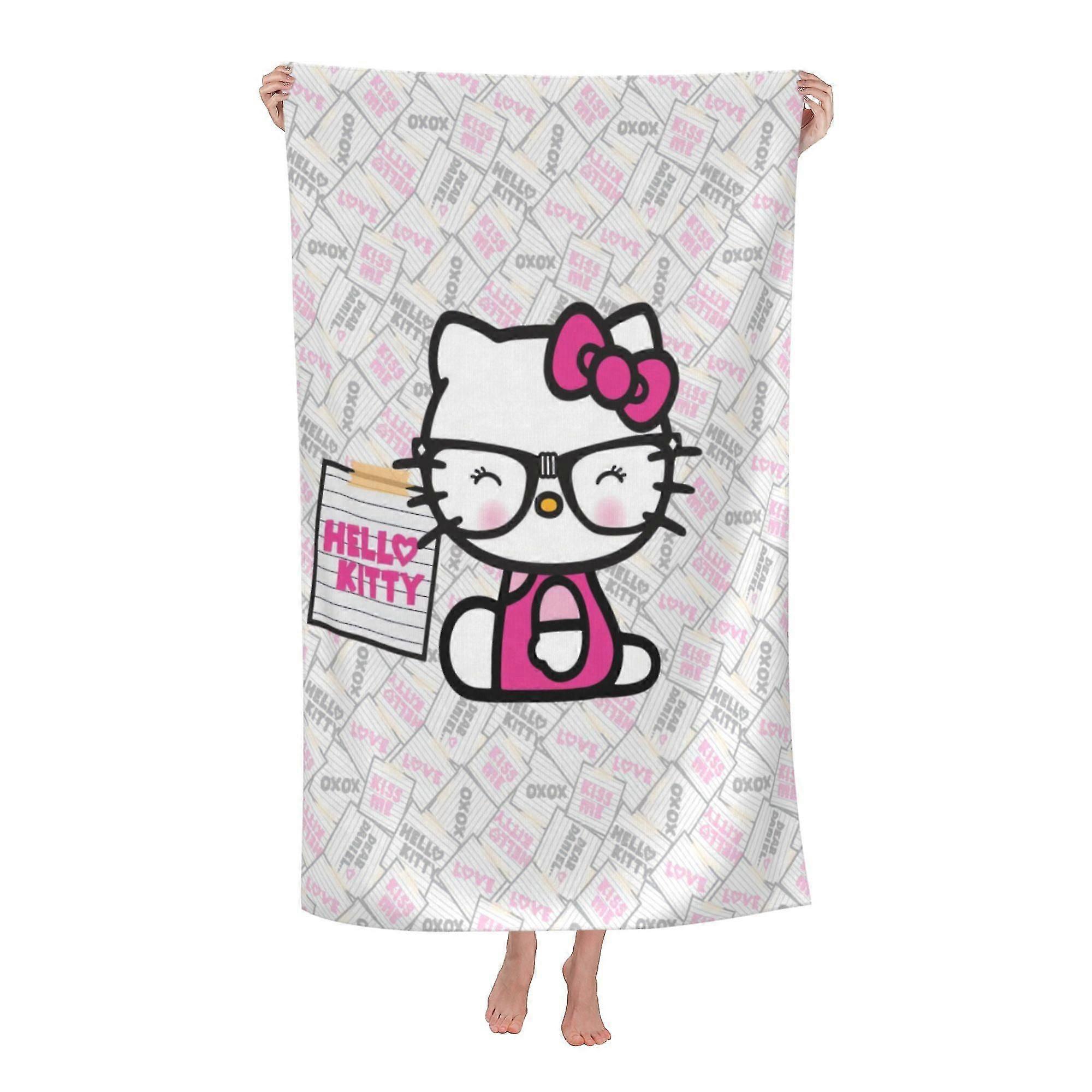 Hello Kitty Beach Towel, Large Microfiber Bath Towel #zzxl