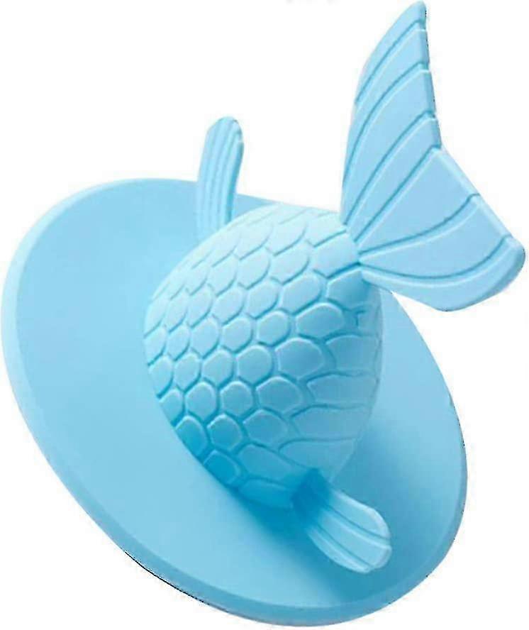 Fish Shape Tub Stopper Plug Cover for Bathroom Laundry, 14cm