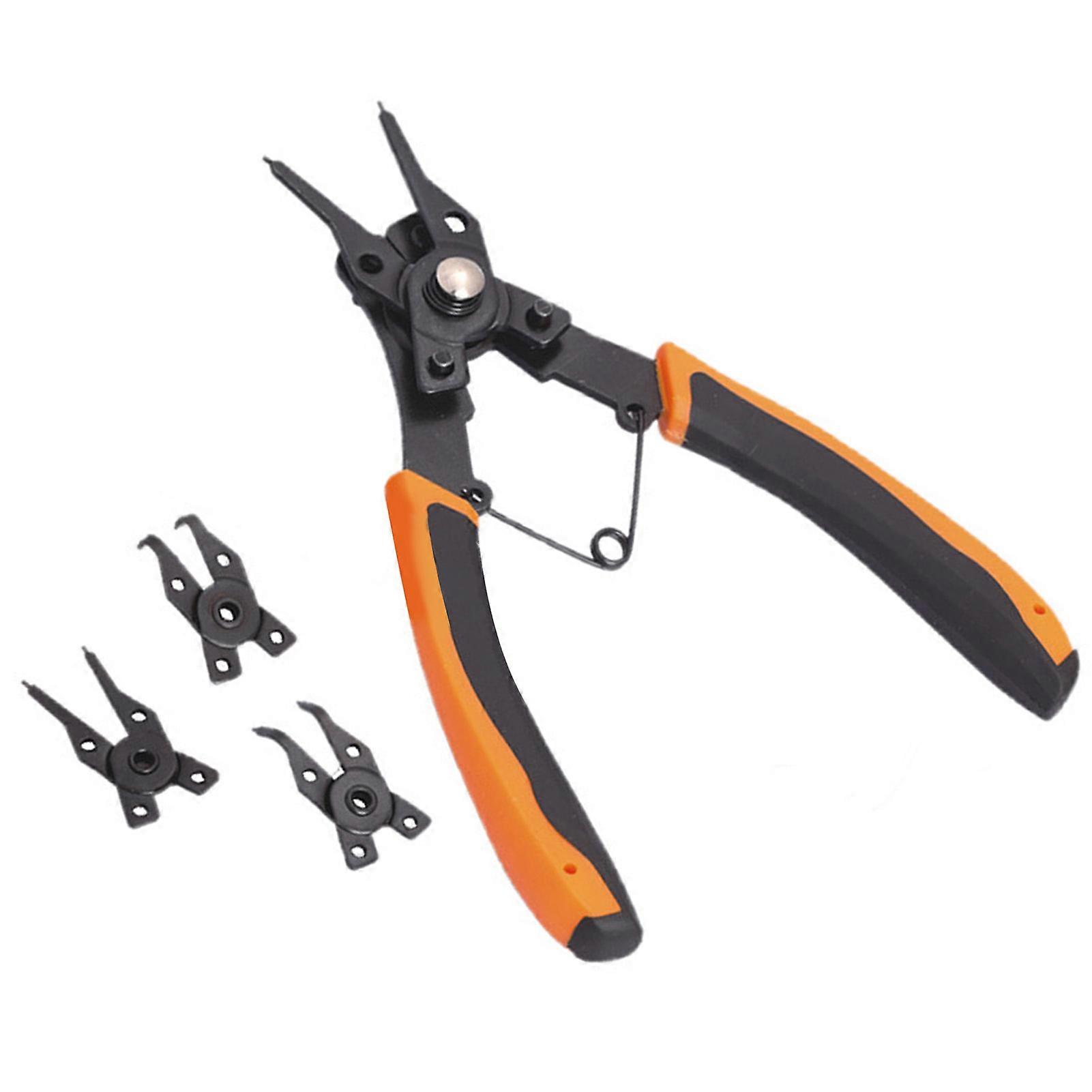 4 in 1 Circlip Pliers Snap Ring Pliers Multifunctional Internal External Ring Remover Tool