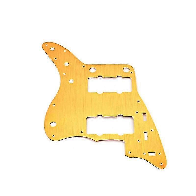 Plektrumskydd i aluminium för Jazzmaster Style Gitarr - Gyllene Legering Skyddsplatta