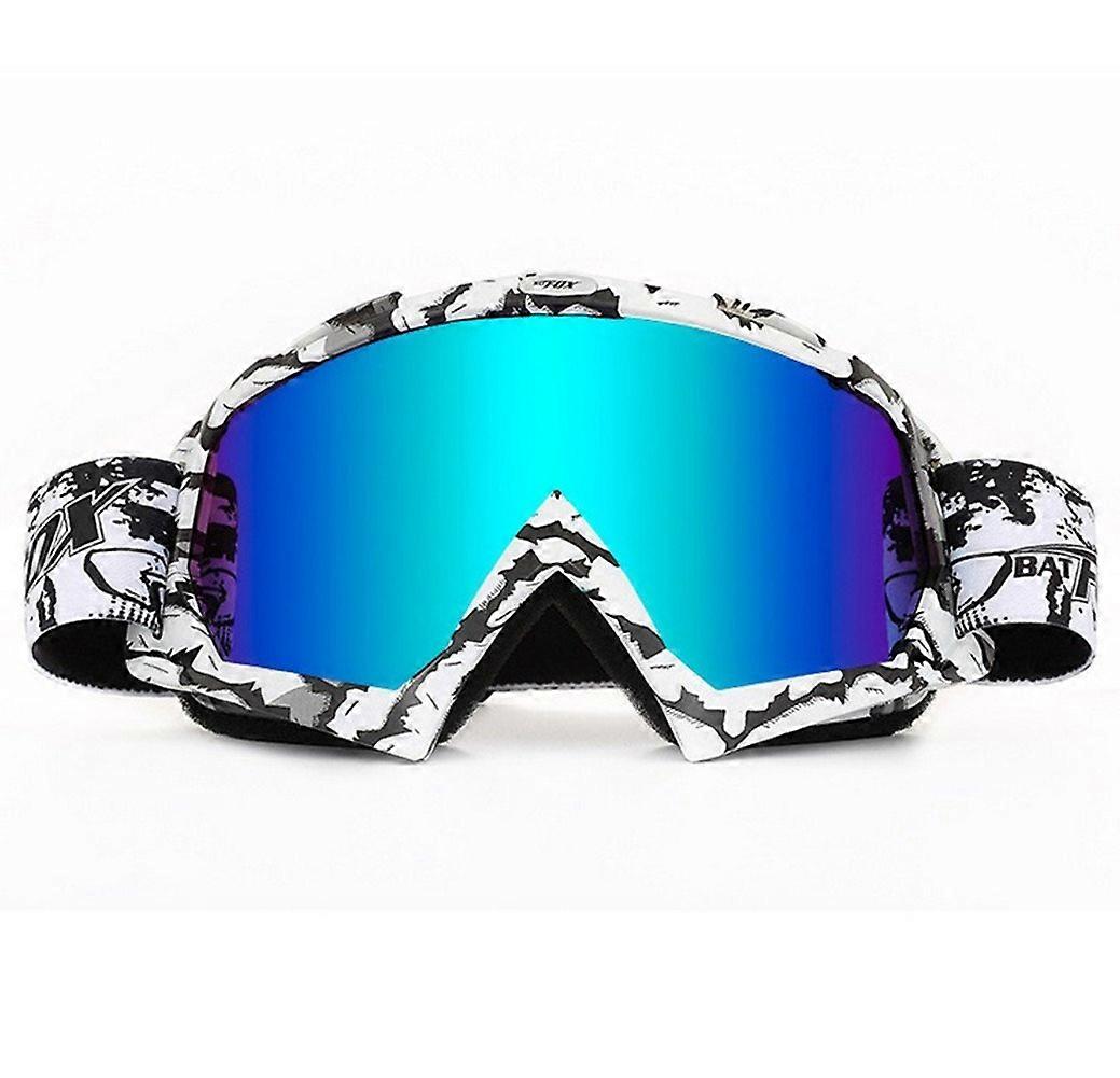 Ski Glasses for Snowboarding and Motocross, Scratch-Resistant Unisex Design, Anti-Fog, Powdered Partless Model