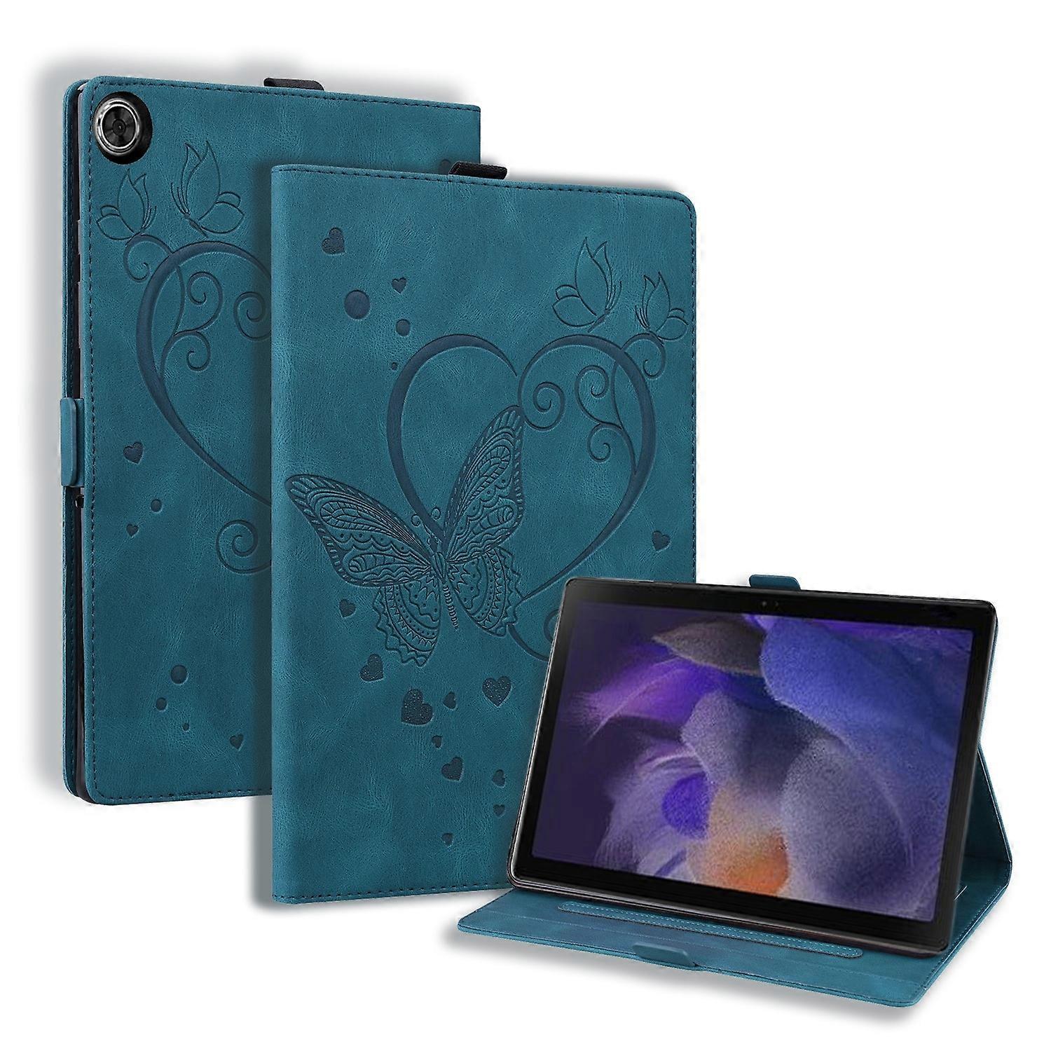 Love Butterfly Embossed Leather Tablet Case