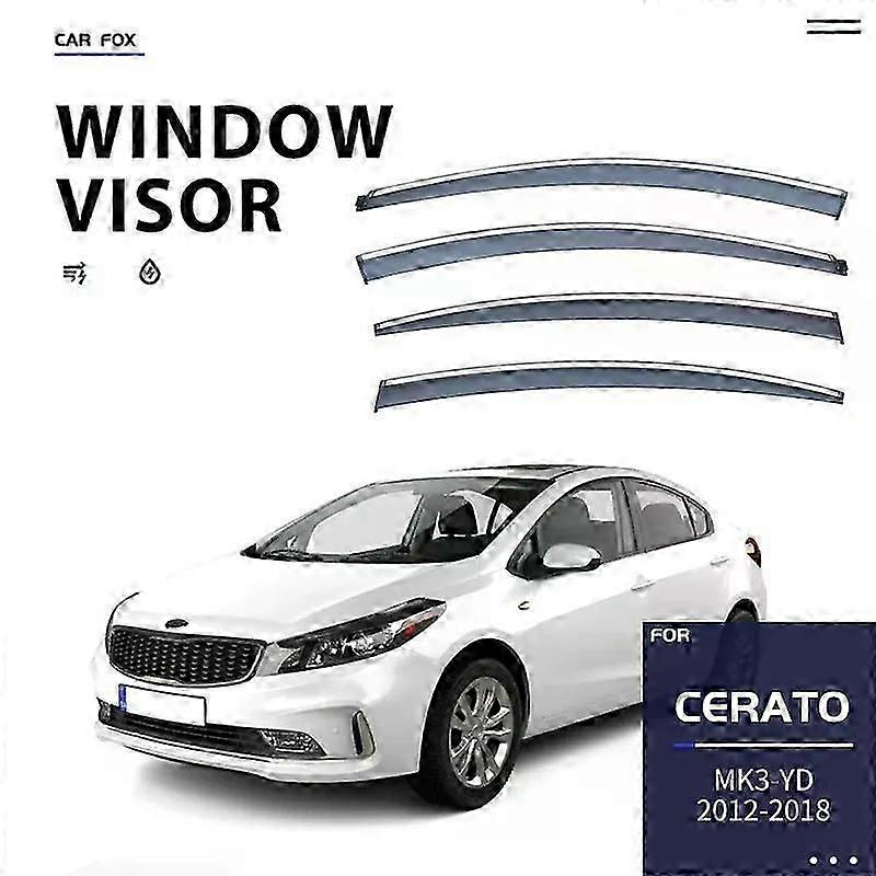 Applies To For Kia Cerato Yd 2012-2018 Overseas Version Sedan Window Visor Vent Shades Ventvisor Wind Deflectors Visors Rain Visor