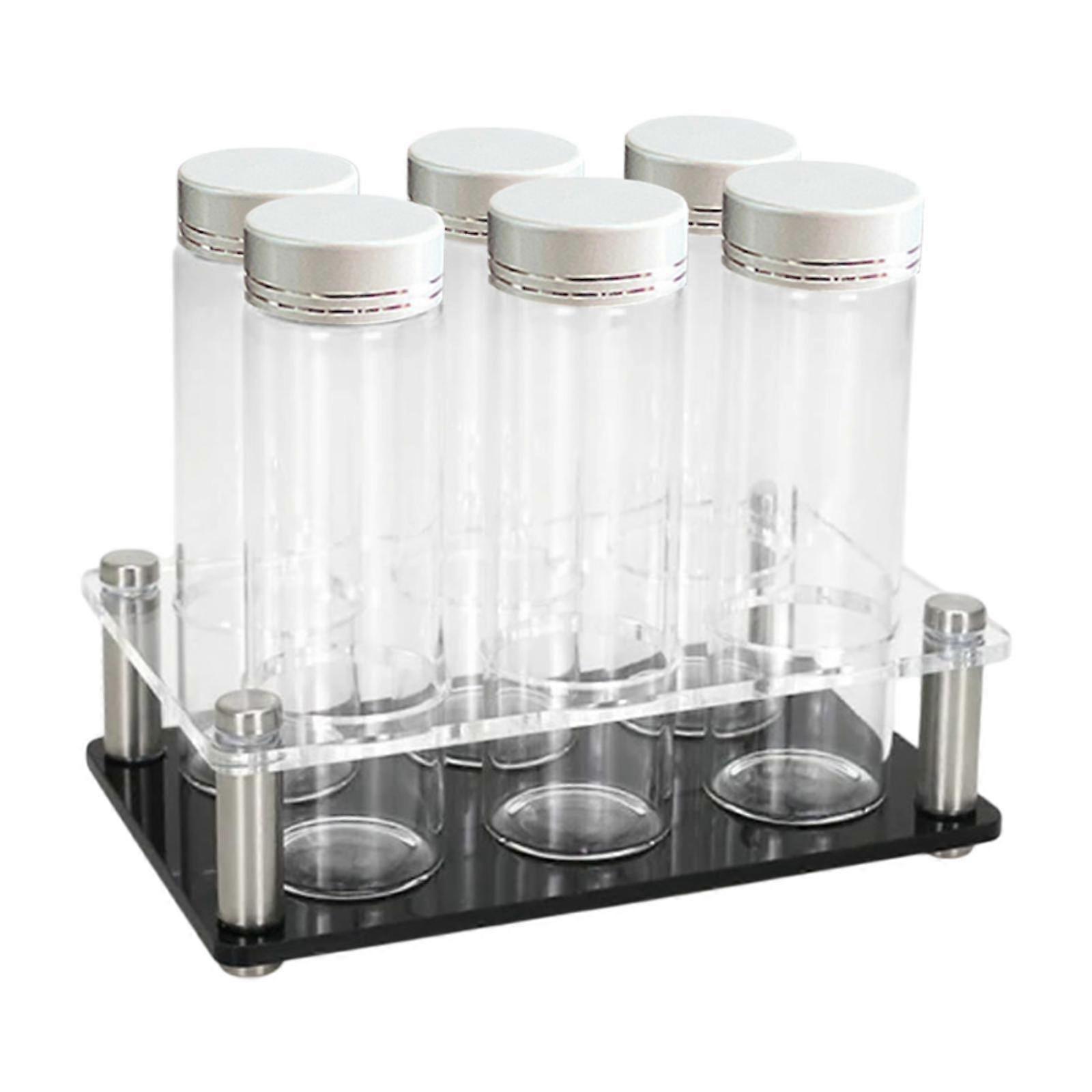 Coffee Cellars 6 Tubes Coffee Storage Container Display Stand Single Dose with