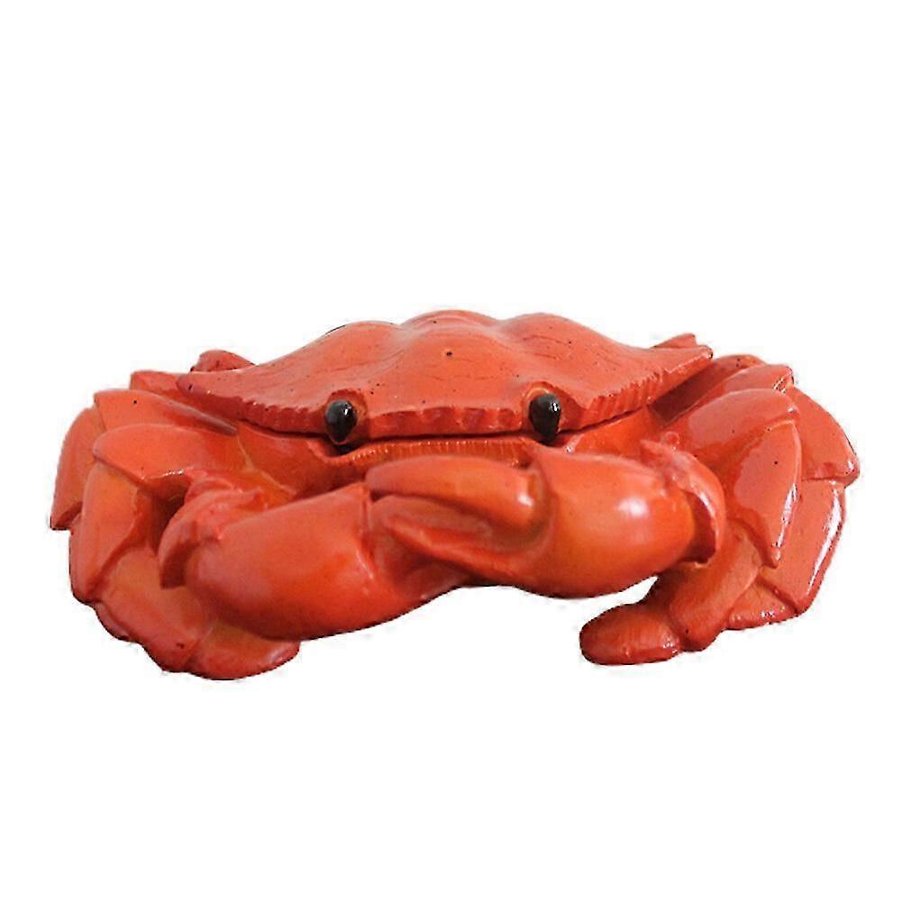 Cendrier en forme de crabe 1PC avec couvercle Cadeau de père créatif Décoration de cendrier rétro