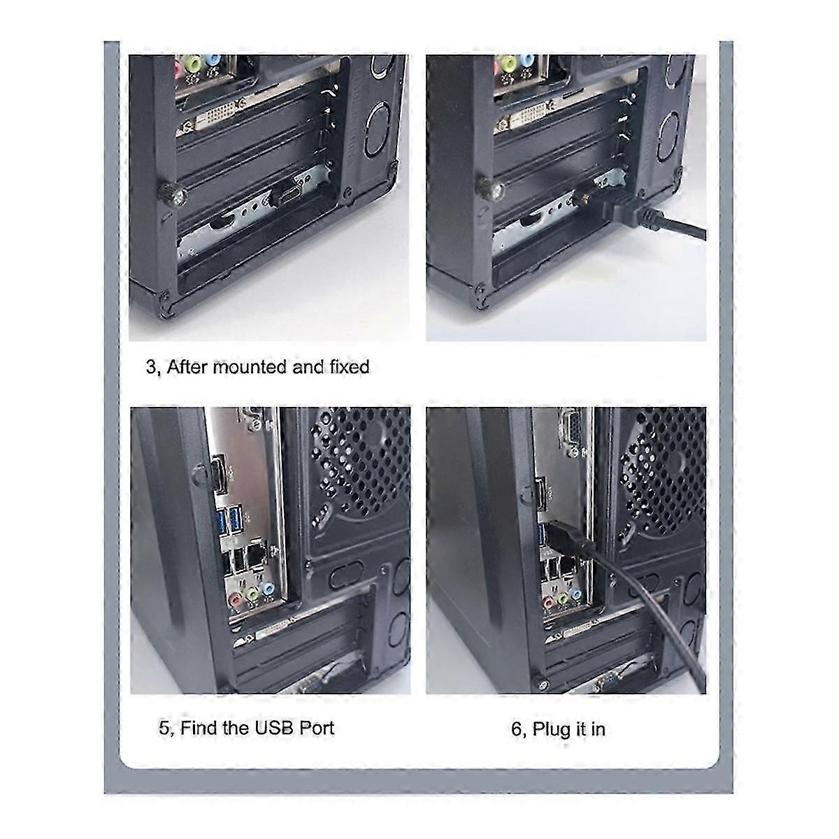 Computer Desktop Switch Internet Cafe Universal USB3.0 Audio Home Desktop External Power Extension Button(A)