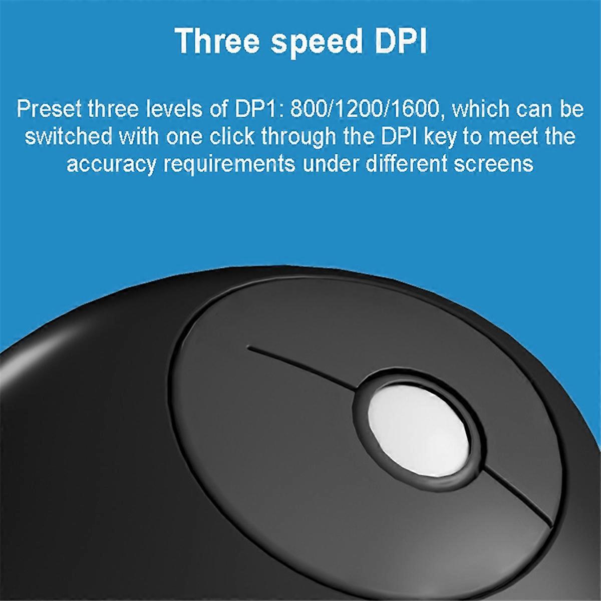 Ergonomic Small Mouse Rechargeable Dual-Mode Silent Wireless Mouse DPI Adjustable Office Mice for PC