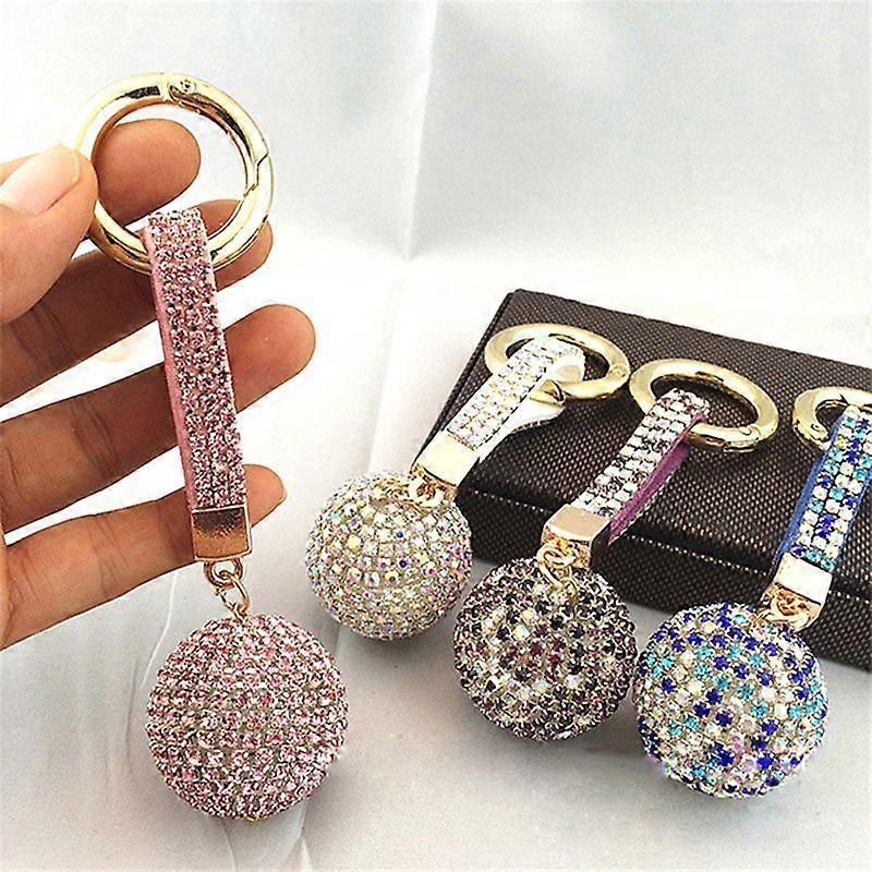 Femme En Cuir Boule Cristal Porte-Clés Vêtements Pendentif Porte-Clés Filles