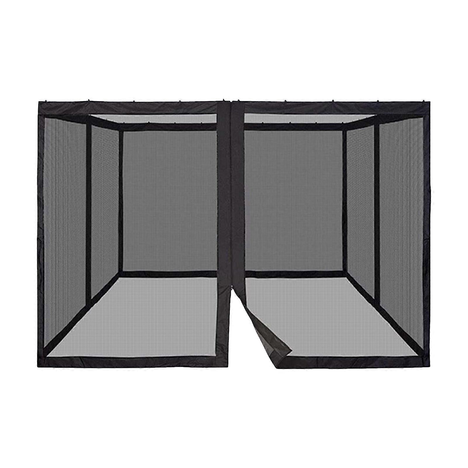 Mosquito Netting With 4 Side Zipper For Universal Outdoor Up Tent,DIY Curtain Style Screen Walls (Only Mosquito Net) pp771