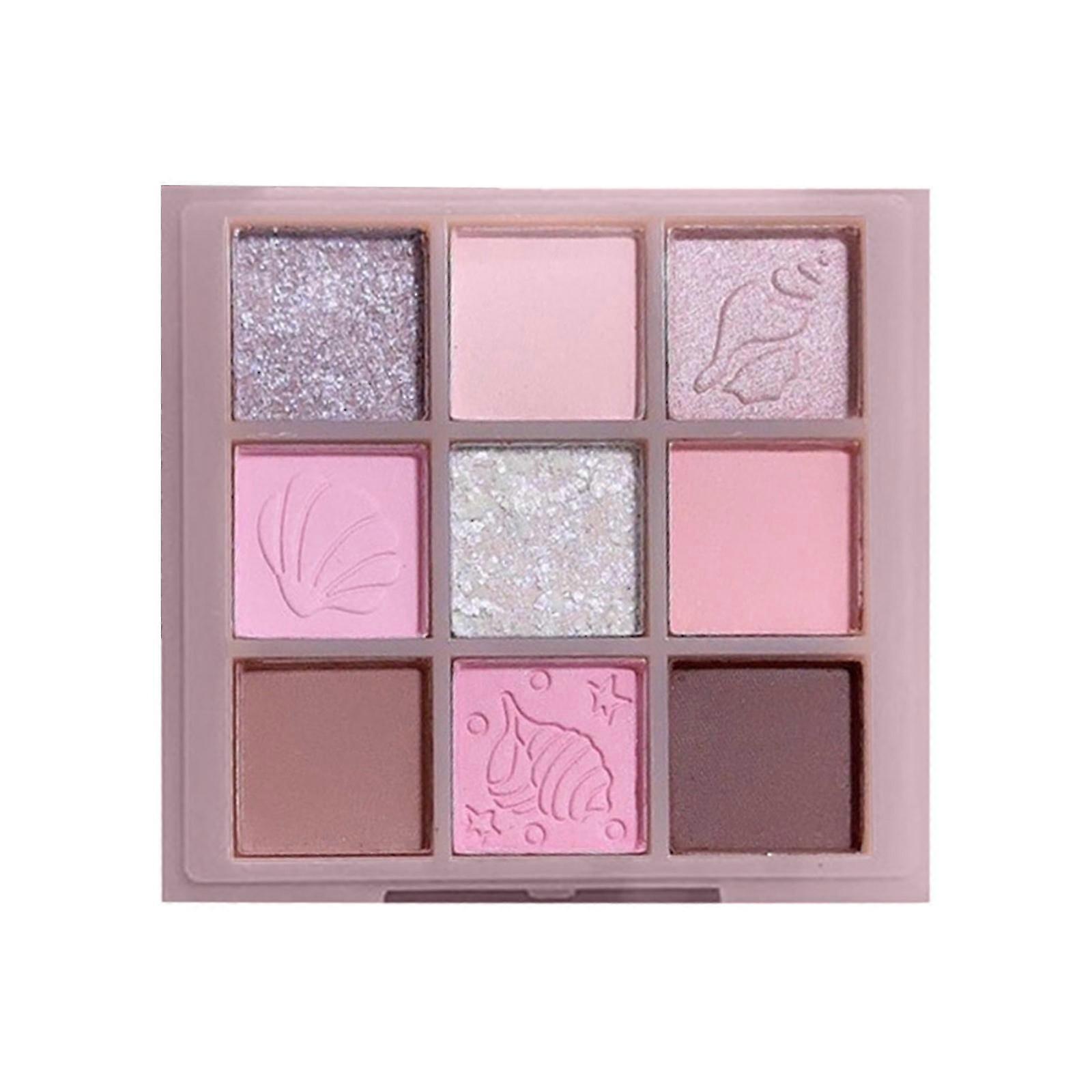 Nine Color Splicing Shiny Eye Shadow Weave Pearl Oatmeal Roast Milk 45g