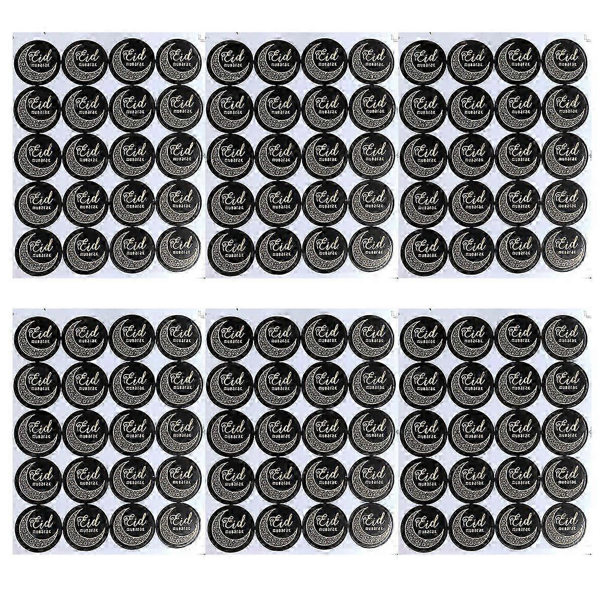 120pcs Eid decoration gift tag stickers