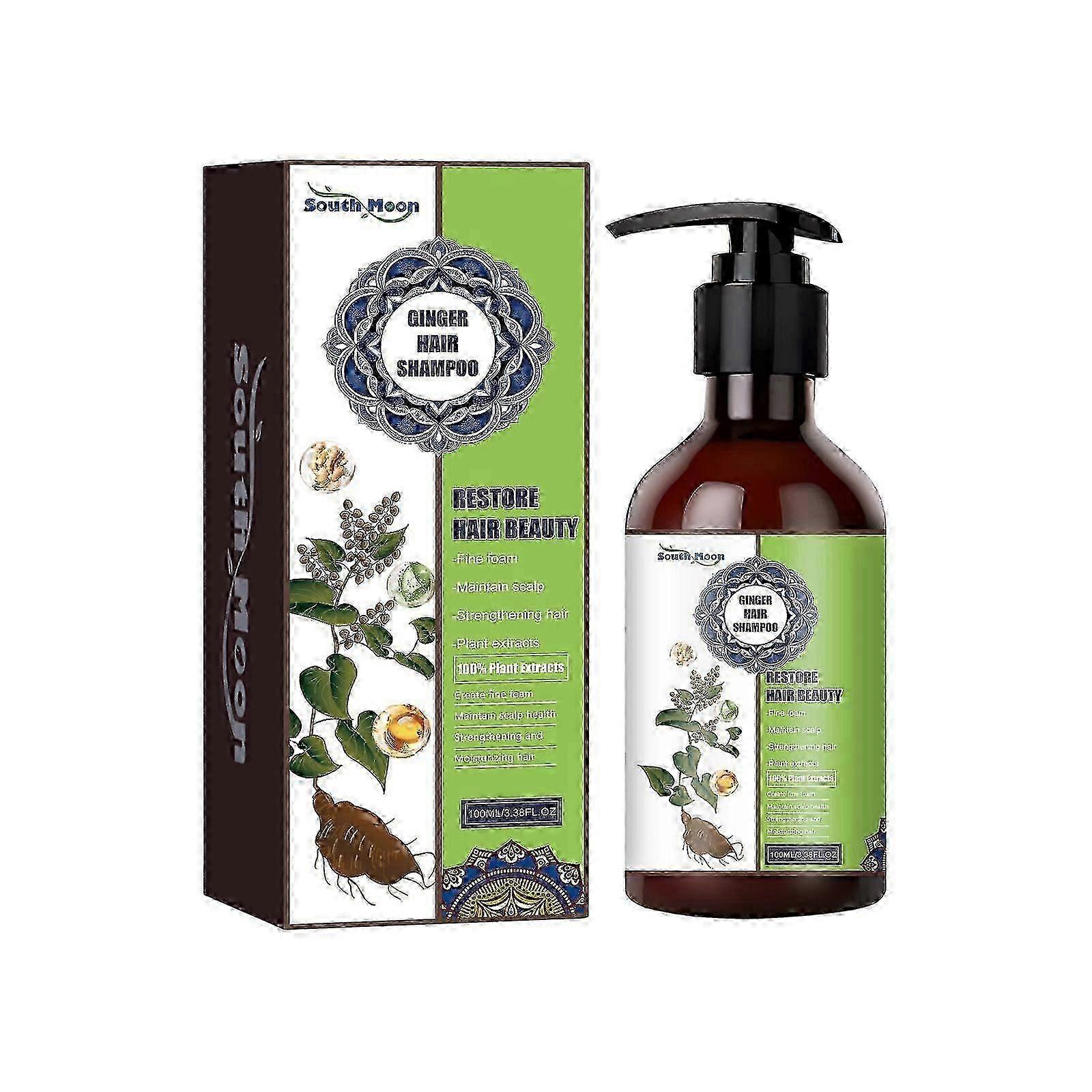 Shampooing au gingembre Scalp Nettoyage en profondeur Cheveux denses Shampooing capillaire doux et nourrissant fort