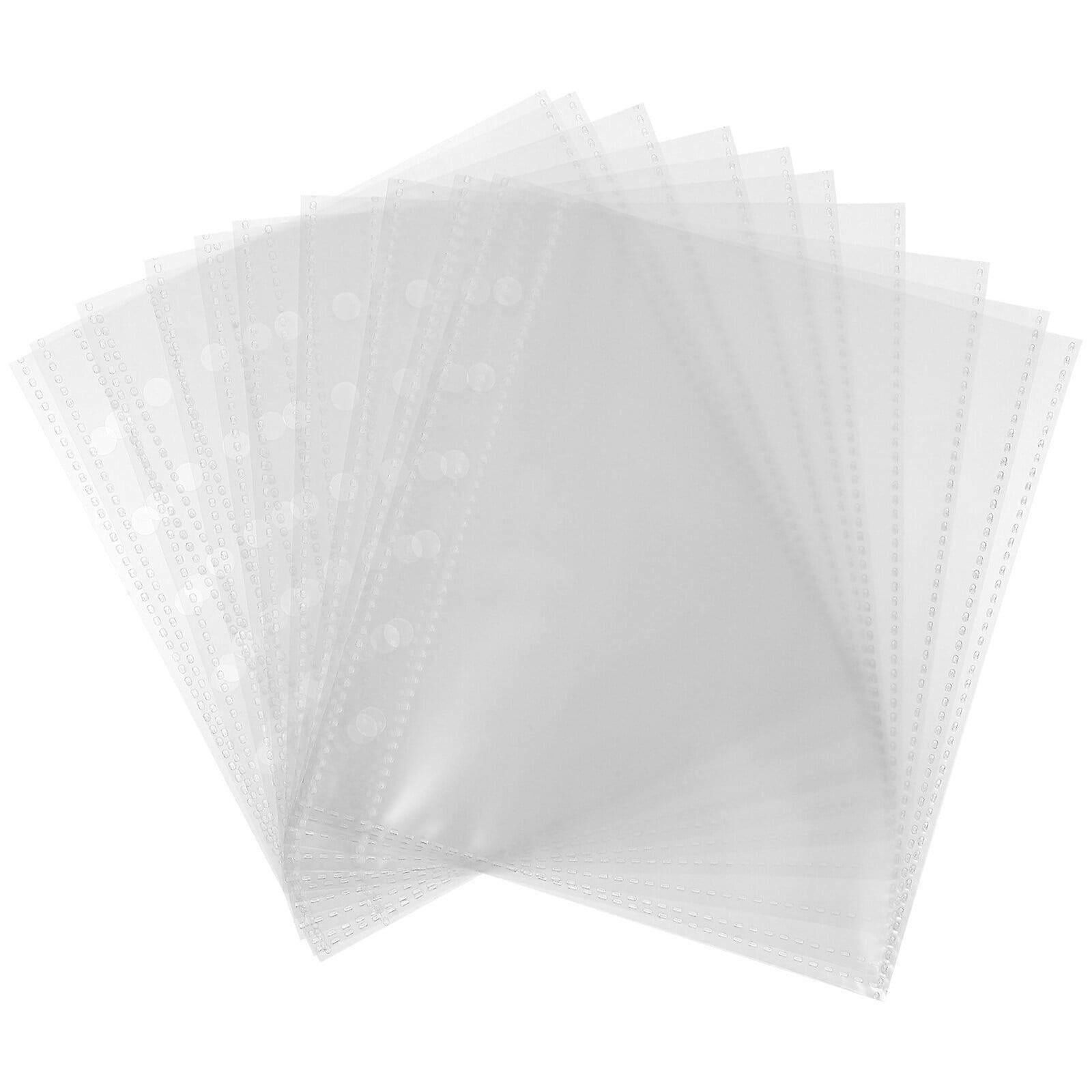 50 12x12 clear scrapbook refill pages for A7 binders