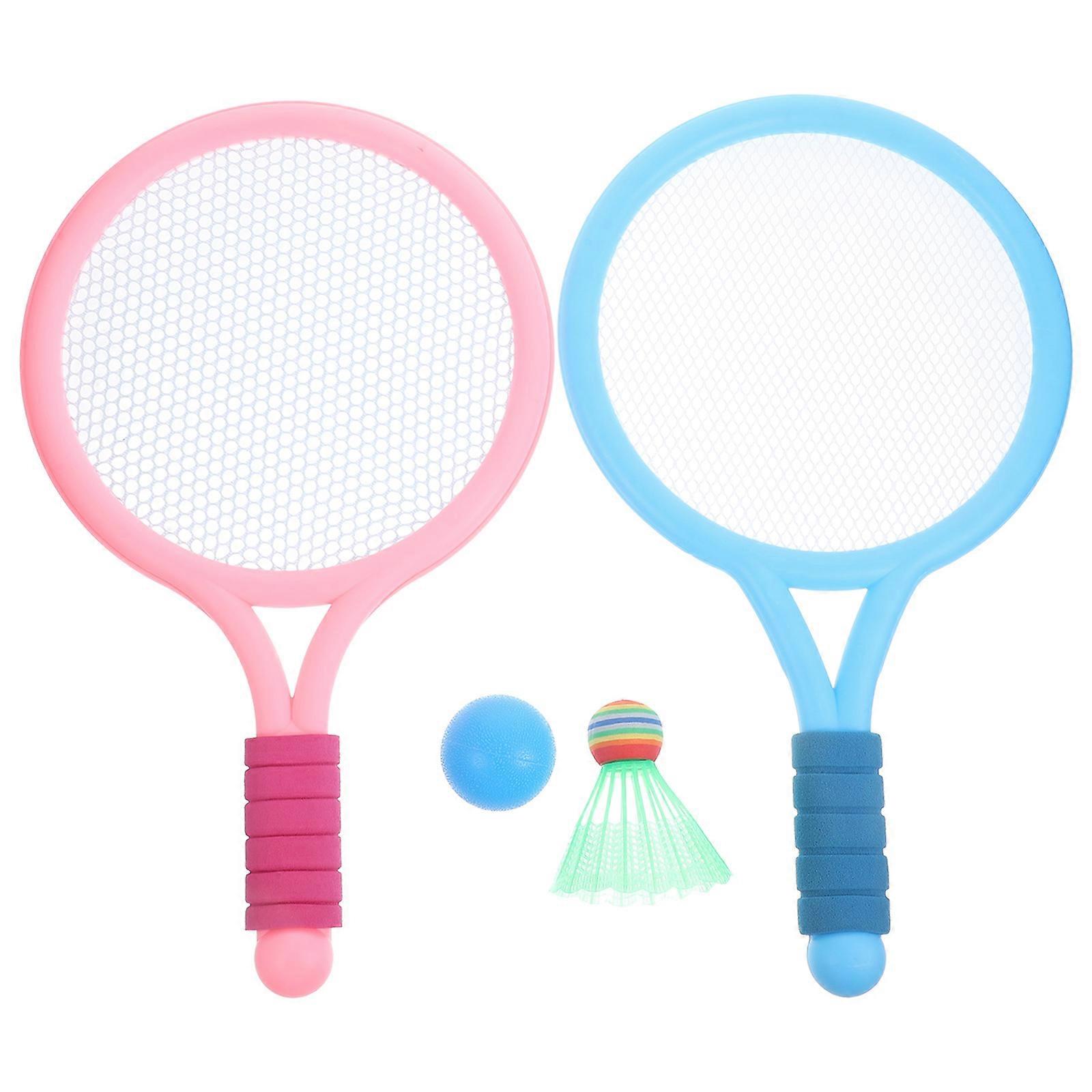 Mini Tennis Rackets, Lightweight Badminton Set for Young Players with Strong Grip