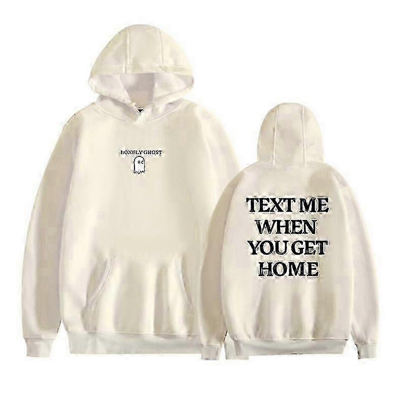 Unisex Oversized Pullover Lonely Ghost Text Me When You Get Home Hoodie