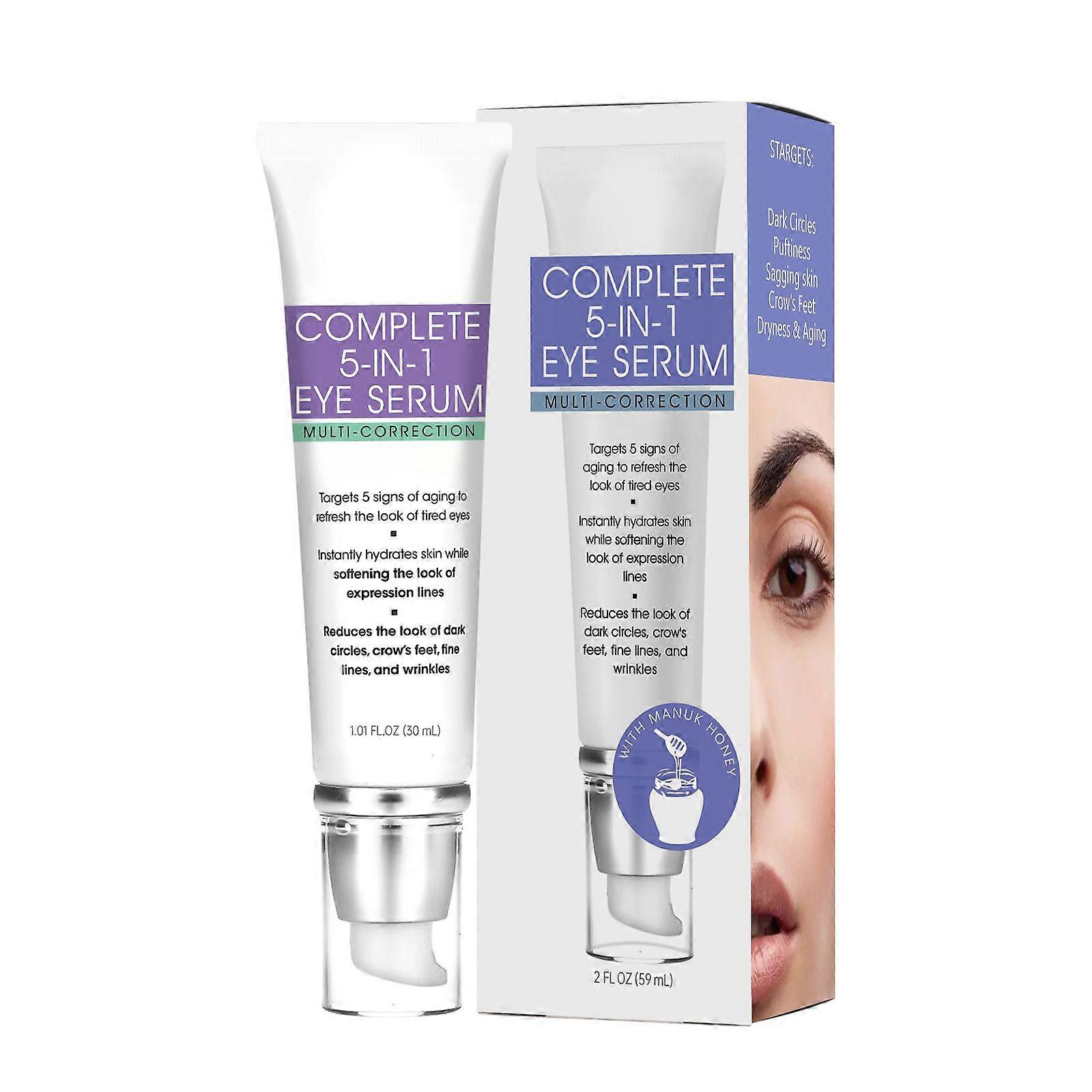 5-in-1 Eye cream for dark circles and puffy eyes, anti-aging eye cream, eye serum for wrinkles, crow's feet and fine lines