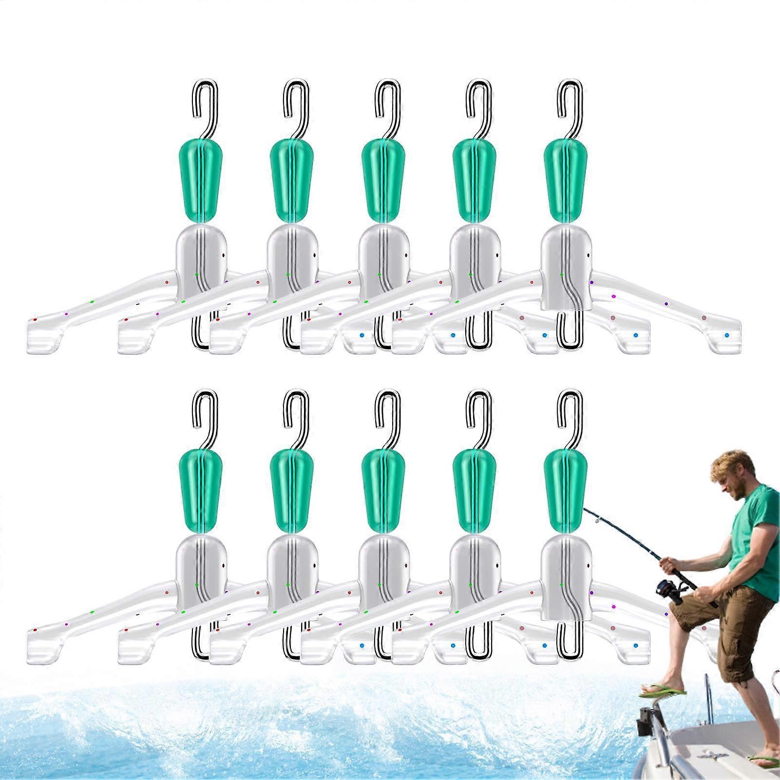 Fishing Lines Space Bifurcation - Pack of 10 Strong Floating Shooter Splitter Sublines Fishing Sub-Wire Connectors