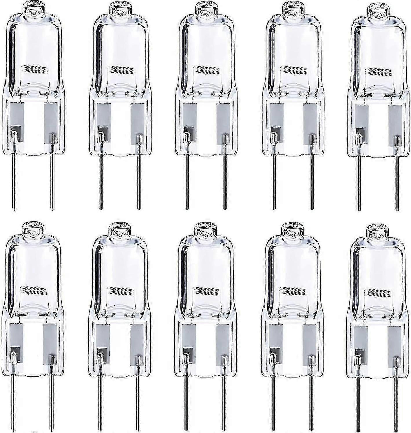 10pcs G4ハロゲン電球35w 12v調光カプセル電球Gy6.35キャビネットボリスの下の風景灯