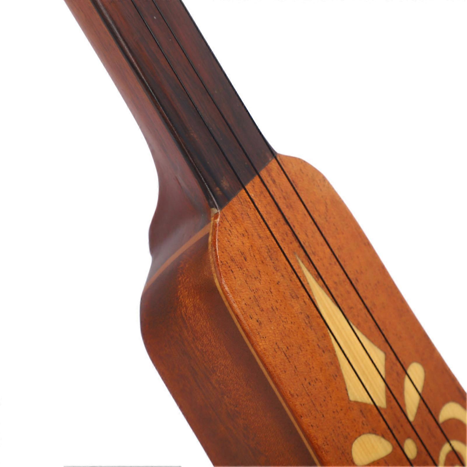 Spruce and Mahogany Dulcimer Guitar, 3 String Portable Dulcimer for Practice and Performance