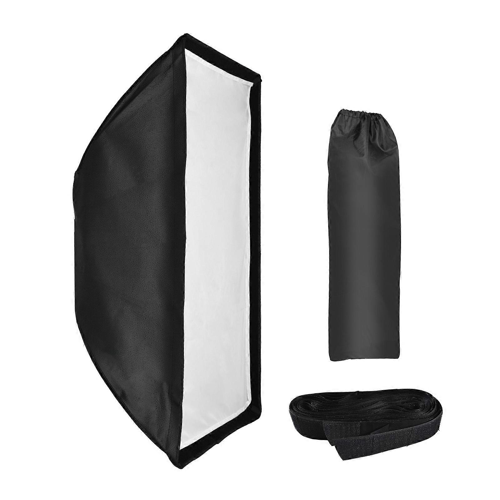 Portable Rectangular Softbox: Foldable Flashlight Diffuser with Bowens Mount Compatibility